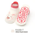 Cotton toddler ankle socks with small tail design in blue gentleman bear pattern