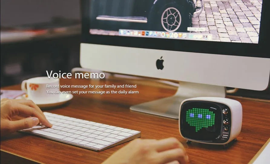 Portable Bluetooth speaker and alarm clock unit with LED display in multiple colour options