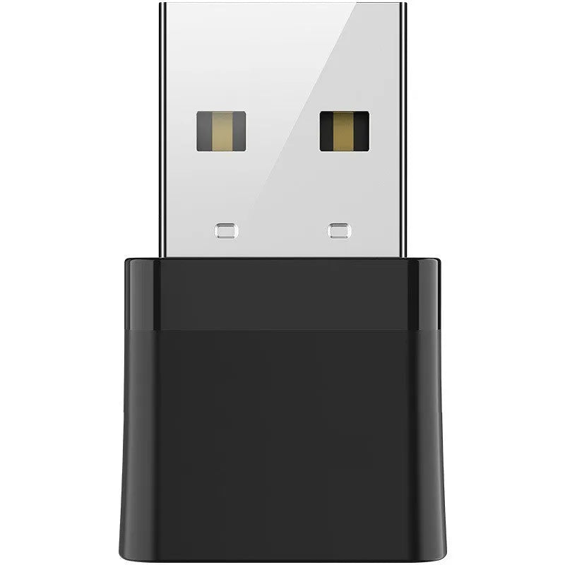 Black network card mini Bluetooth adapter with USB interface and nickel plated wolf tooth adapter