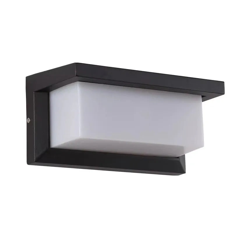 Outdoor waterproof wall lamp 18W IP65 aluminium PC shell for balcony stairs garden exterior wall warm white and pure white