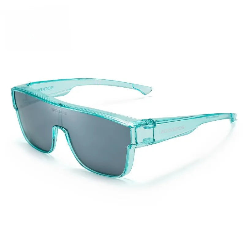 Cycling goggles with polarised lenses and large TR frame in multiple colour options