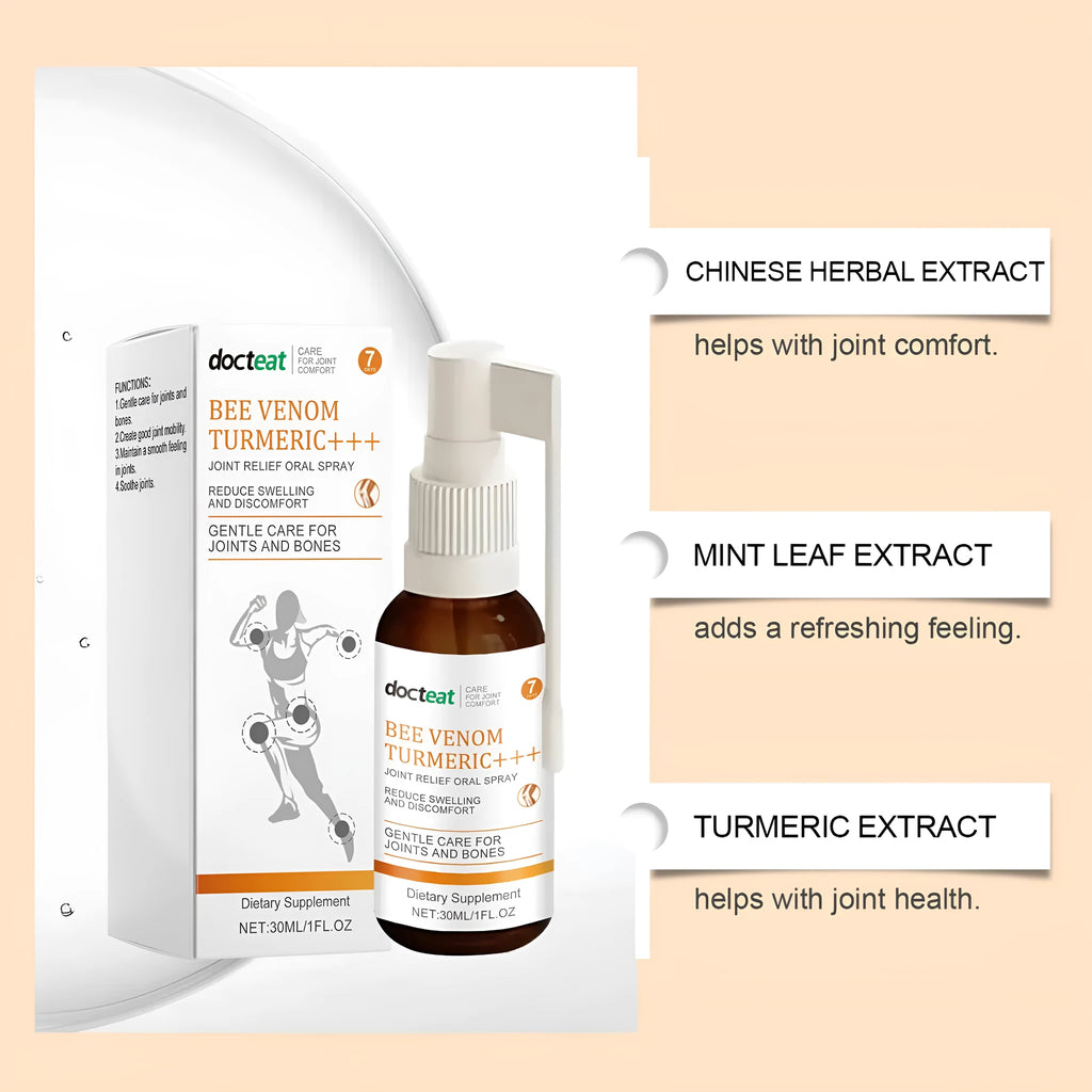 30ml Joint Soothing Spray bottle with Traditional Chinese Medicine extract formulation