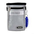Black dog training belt bag made from Oxford cloth and polyester with adjustable belt