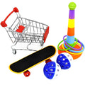 5-piece parrot nibble training interactive tool with sliding ball design in metal and plastic