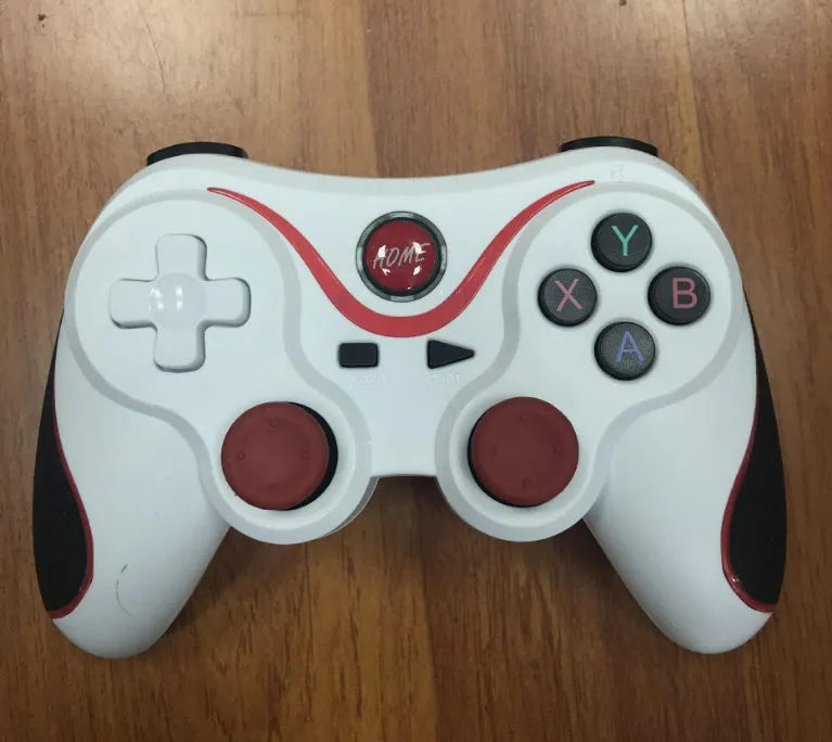 Upgraded X3 Bluetooth wireless game controller for Android phones in black or white, shown with phone clip attached.