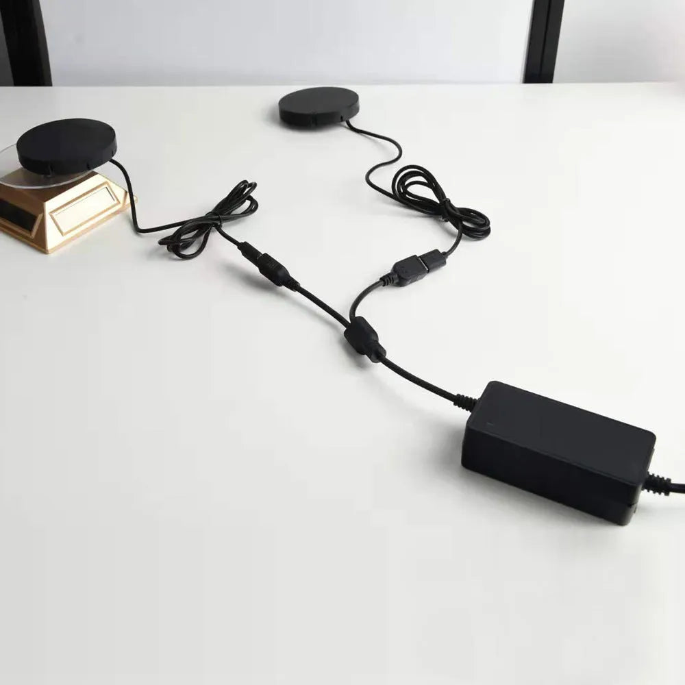 10W car wireless charger for mobile phone with QC3.0 adapter, USB input, available in black