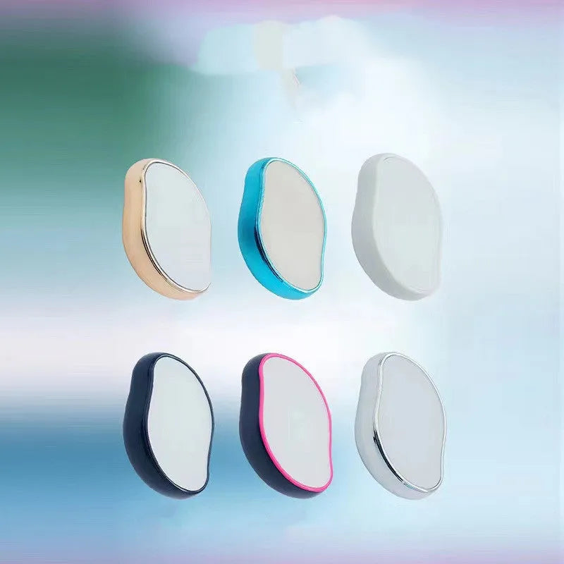 Manual glass epilator for hair removal and shaving in assorted colour options