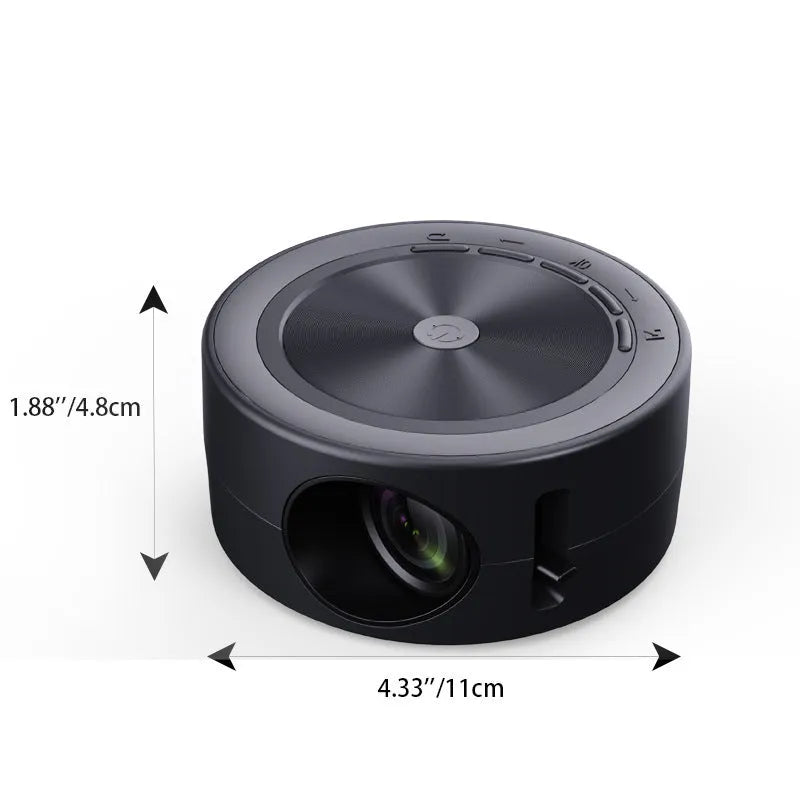 Home wired LED projector with same screen projection in portable 110x47mm design
