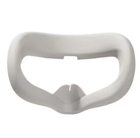 Silicone eye mask for glasses and VR in red, blue, grey, black, beige or cream-white with notched spare design