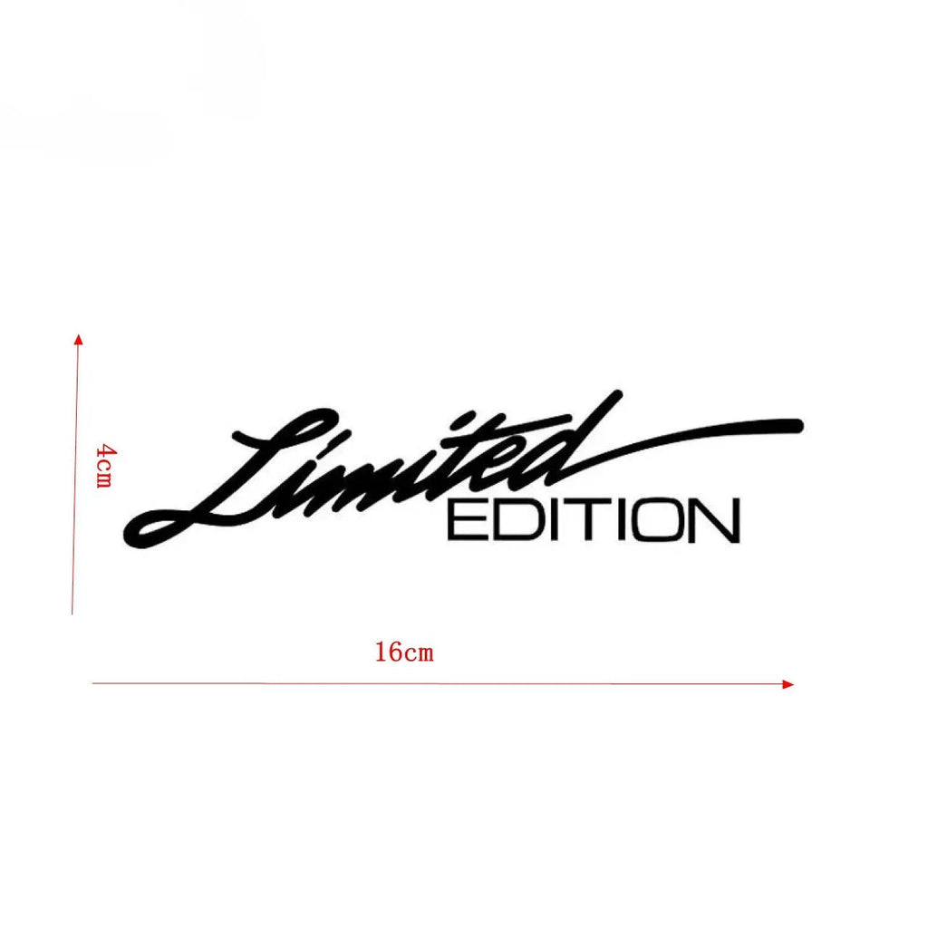 Black laser reflective car sticker with text style graphics on PET material