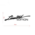 Black laser reflective car sticker with text style graphics on PET material