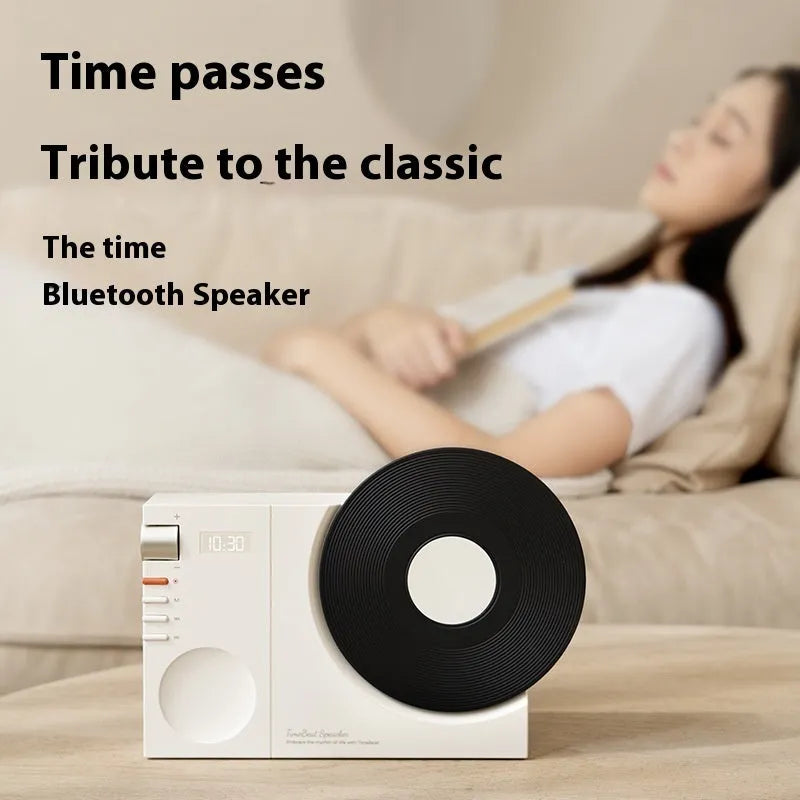 Mini Bluetooth portable speaker in Obsidian Black, Ivory White, Coral Pink or Plum Green colours with gift packaging