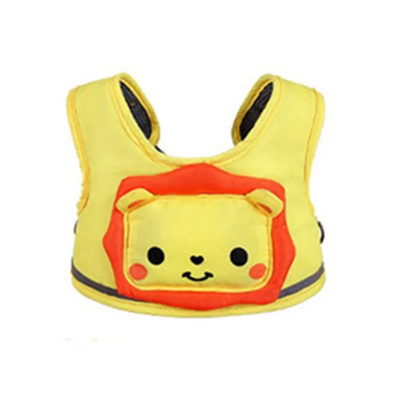 Toddler walking harness with adjustable strap in pink, yellow, green, blue, or brown, 20kg capacity