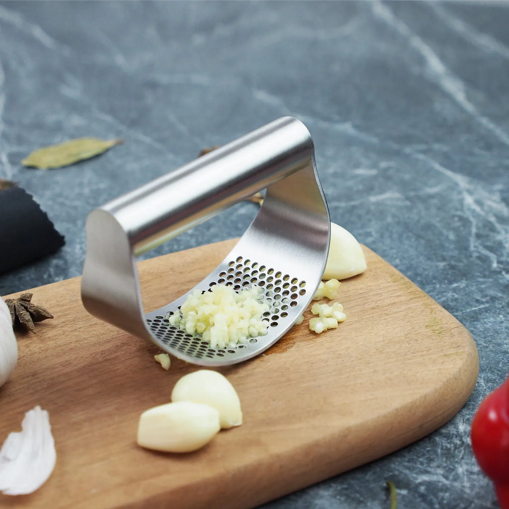 Stainless steel kitchen bundle with onion fork tool for vegetables, potatoes, fish, and meat preparation