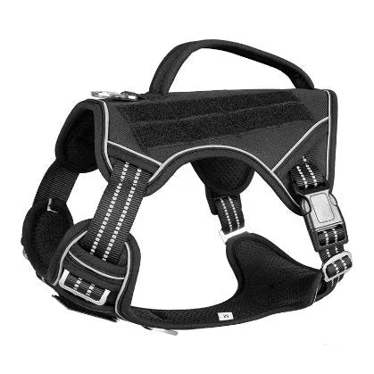 Tactical working dog chest strap in Oxford cloth, shown in camouflage colour