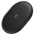 Baseus Rough Wireless Charging Pad in black or white with Type-C port
