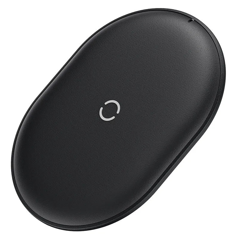 Baseus Rough Wireless Charging Pad in black or white with Type-C port