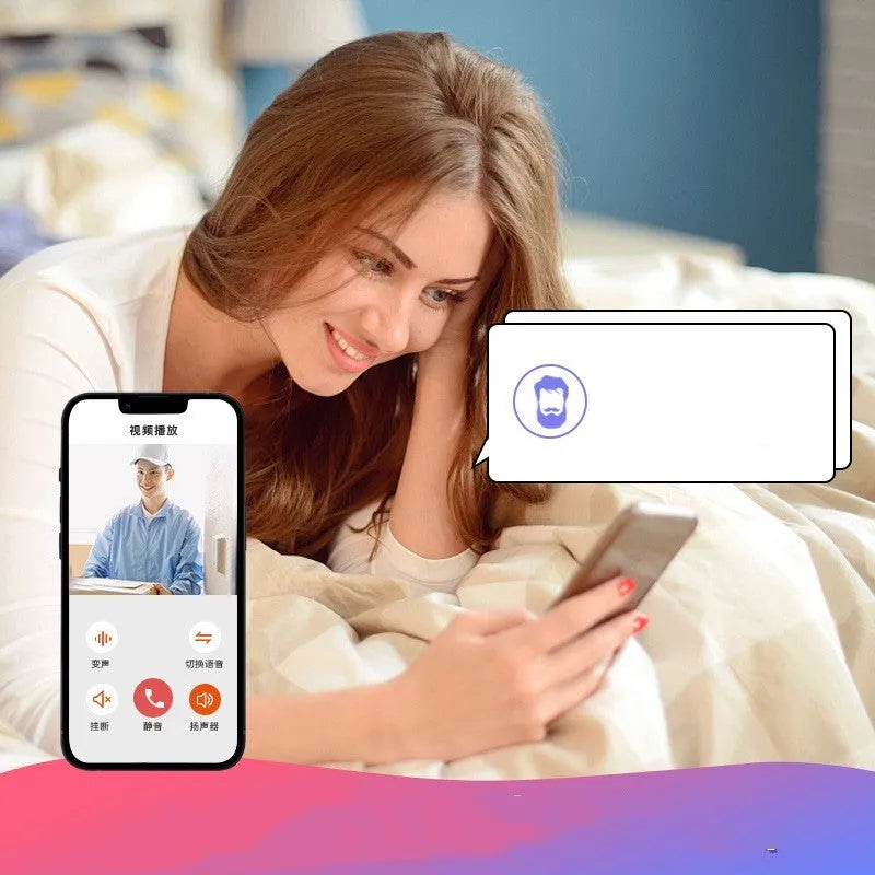 Doodle Smart Visual Doorbell V8 in black and white, showing front view with camera and button.