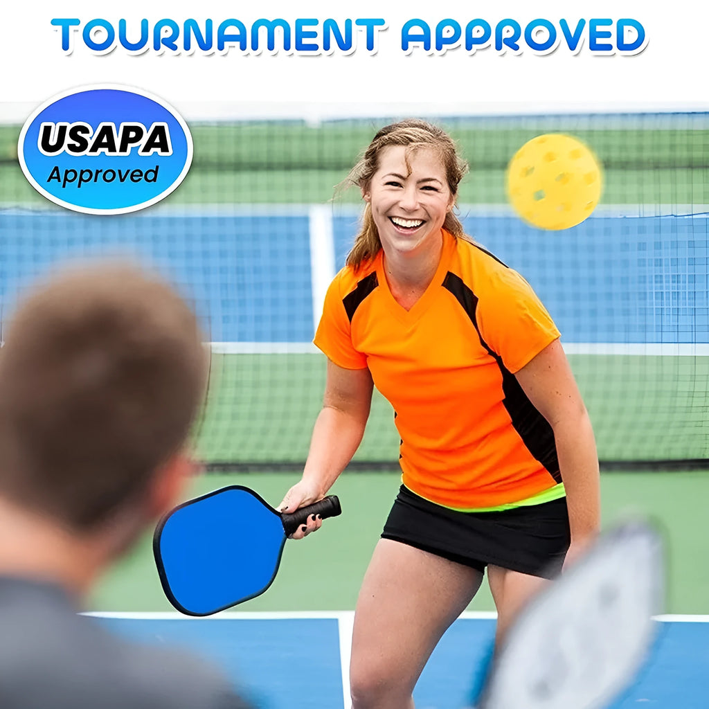 Poplar Peak wooden sports training racket for table tennis or pickleball.