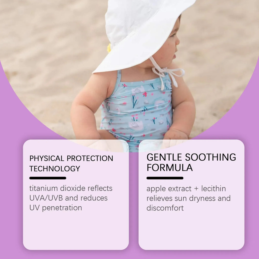 50g summer sunscreen tube with titanium dioxide and apple extract for outdoor protection