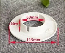 Plastic air conditioner hole sealing kit components including splits, plug caps, and tuyere panels