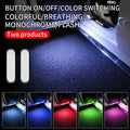 Car warning door light with LED illumination in ABS plastic housing for vehicle safety