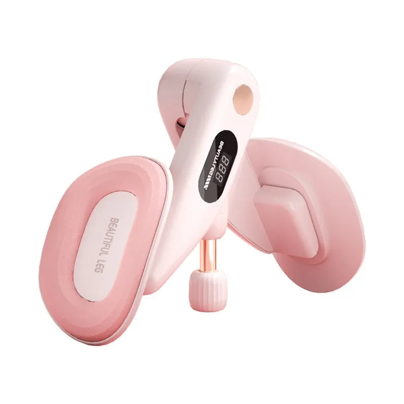 Pelvic floor muscle training device with electronic counter in blue, grey, green, or pink colours