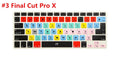 Silicone keyboard film for MacBook with printed shortcuts for music and video editing software