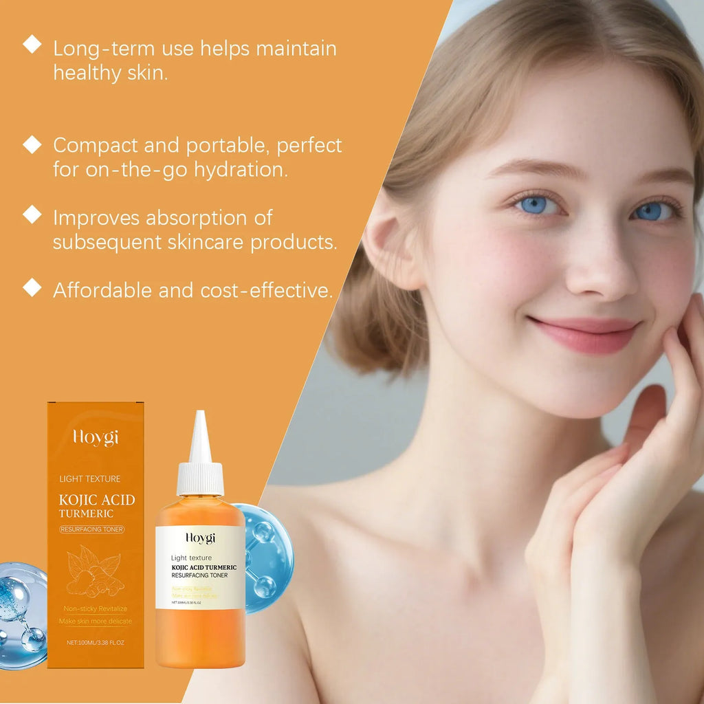 100ml turmeric moisturising water bottle with non-oily formula for daily facial care