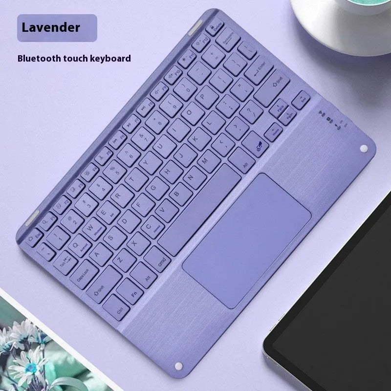 Square hat touch Bluetooth wireless keyboard with colour-changing backlight in multiple colour options