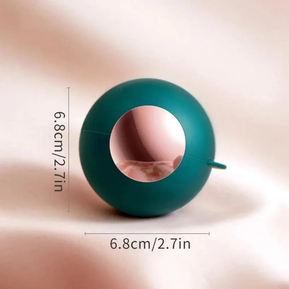 ABS plastic hair removal ball lint roller with handle in white gold colour