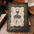 THALO Gothic style retro art A5 notebook showing cover design options with 40g wood pulp paper