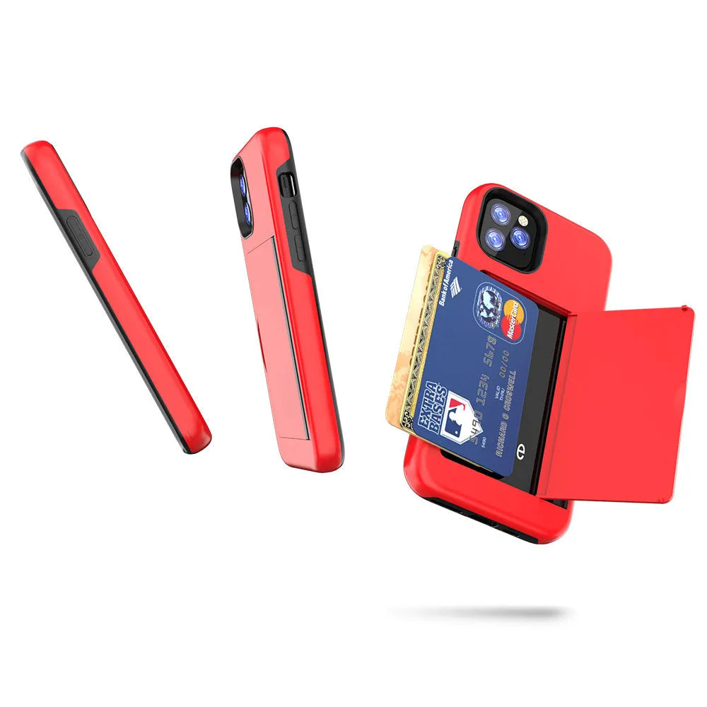 Slim black protective case for Apple iPhone 11 Pro Max on a table.