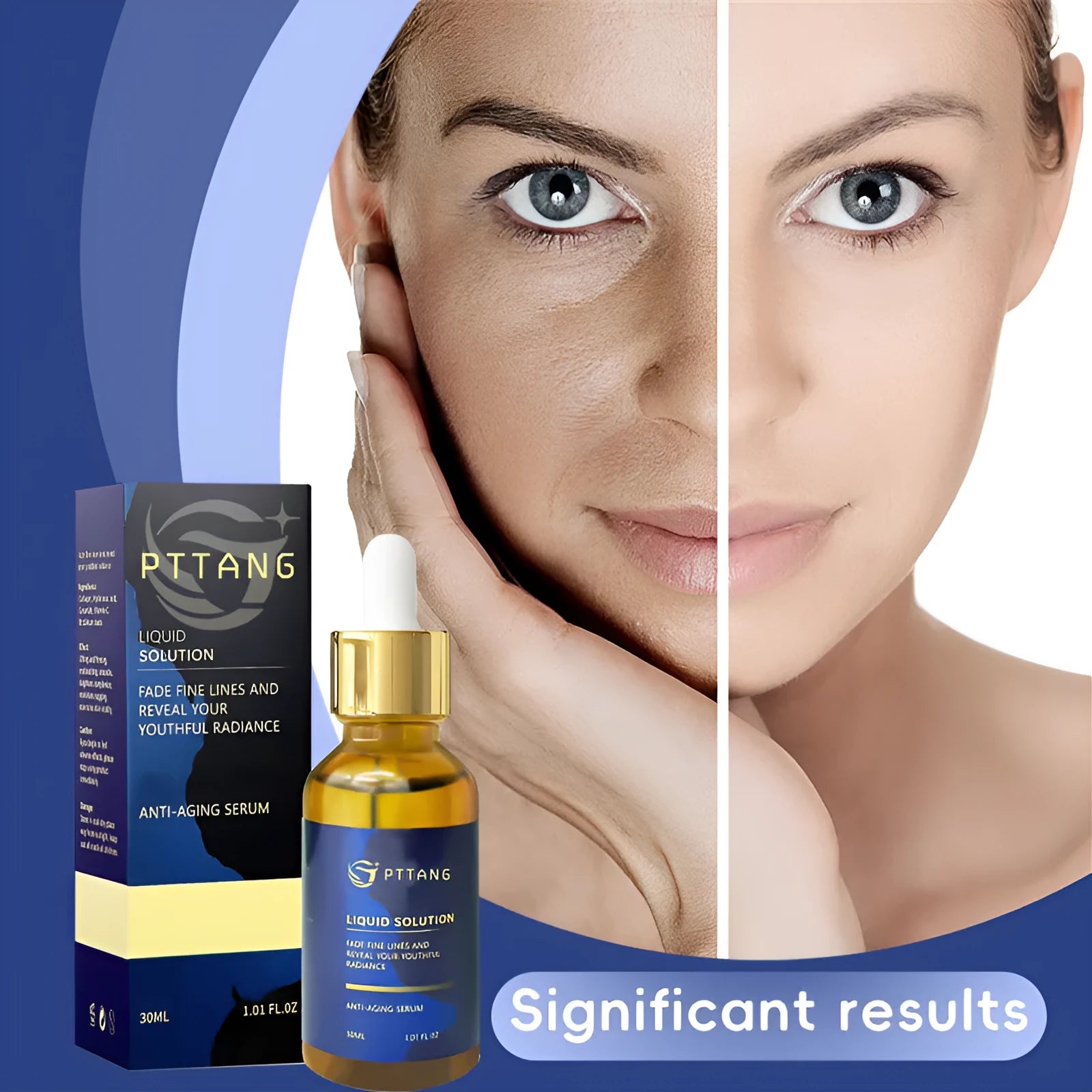 Glorious Facial Liquid moisturiser in 10.1x3.3x3.3cm packaging for home skincare