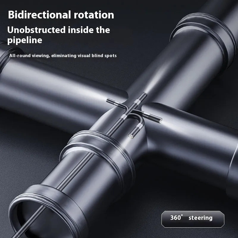 360-degree steering industrial pipeline auto repair endoscope with 8mm camera and cable