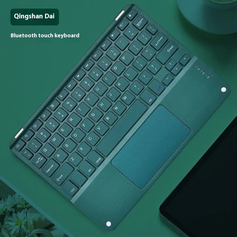 Square hat touch Bluetooth wireless keyboard with colour-changing backlight in multiple colour options