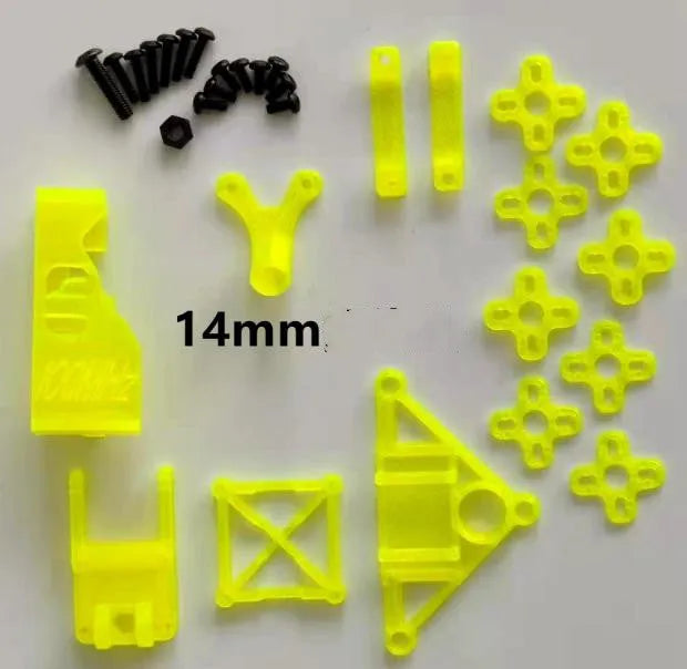 3 inch 110mm wheelbase cinewhoop frame kit with TPU carbon fibre rack for 20 camera FPV drone