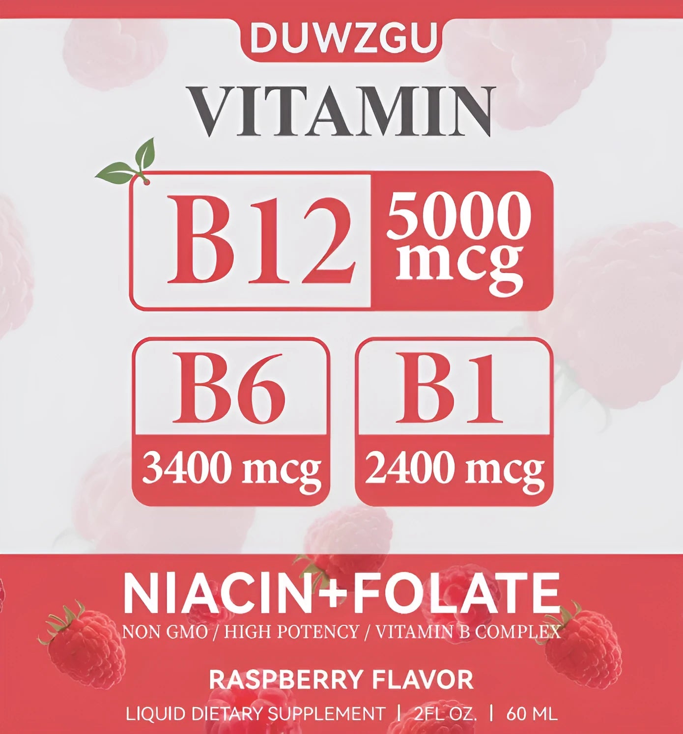 B12 Drops liquid vitamin B12 supplement bottle with dropper