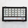 Black Angel Eyes 30W LED projection lights with aluminium alloy body and tempered glass lampshade