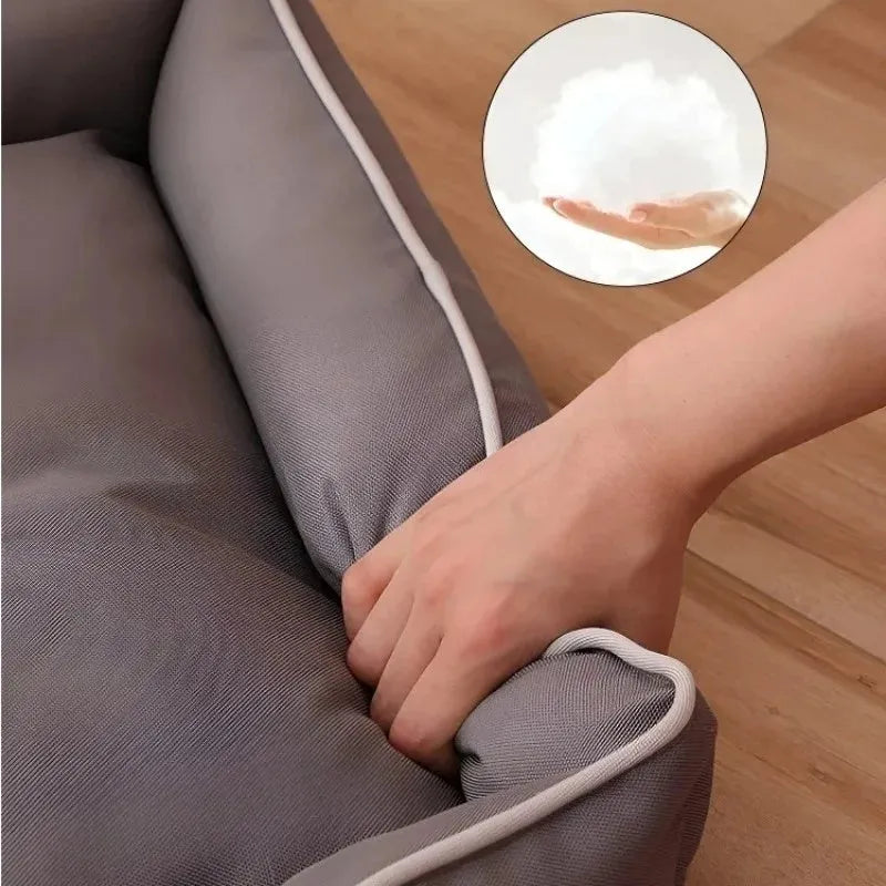 Waterproof scratch-resistant dog sofa bed in Oxford cloth with high-rebound foam cushion