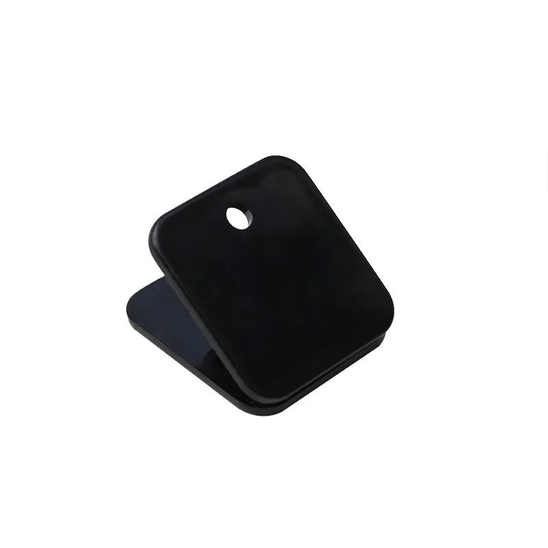 Square plastic photo note holder in white, black, and transparent colours measuring 3.2cm