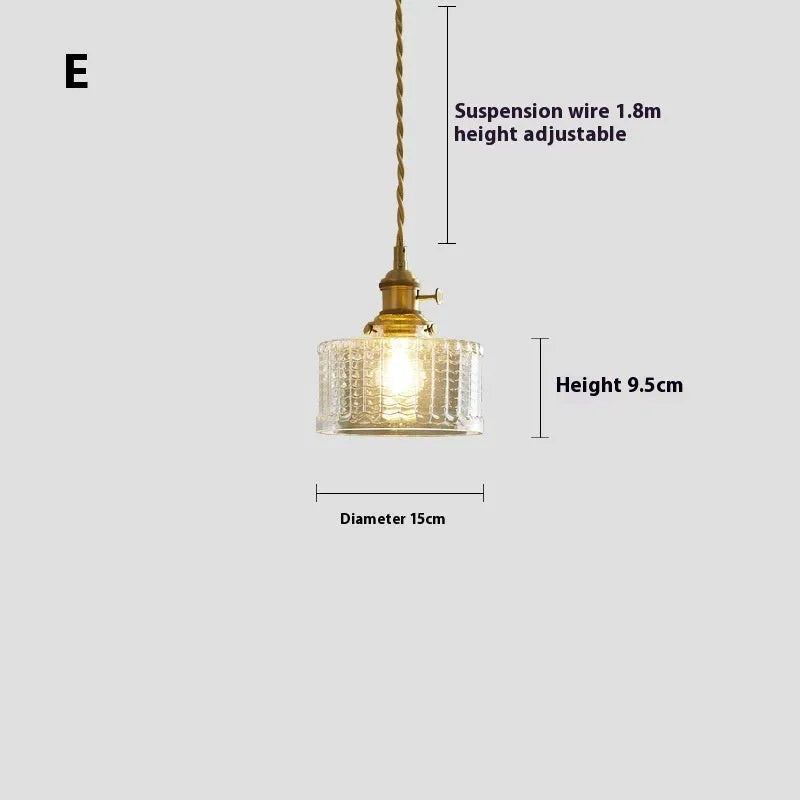 American retro small pendant droplight in a selected colour with warm glow bulb.