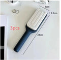 Self-cleaning hair brush with anti-static massage comb in purple colour