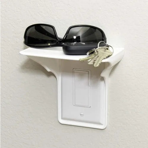 White polypropylene socket rack organiser with removable dividers for tool storage