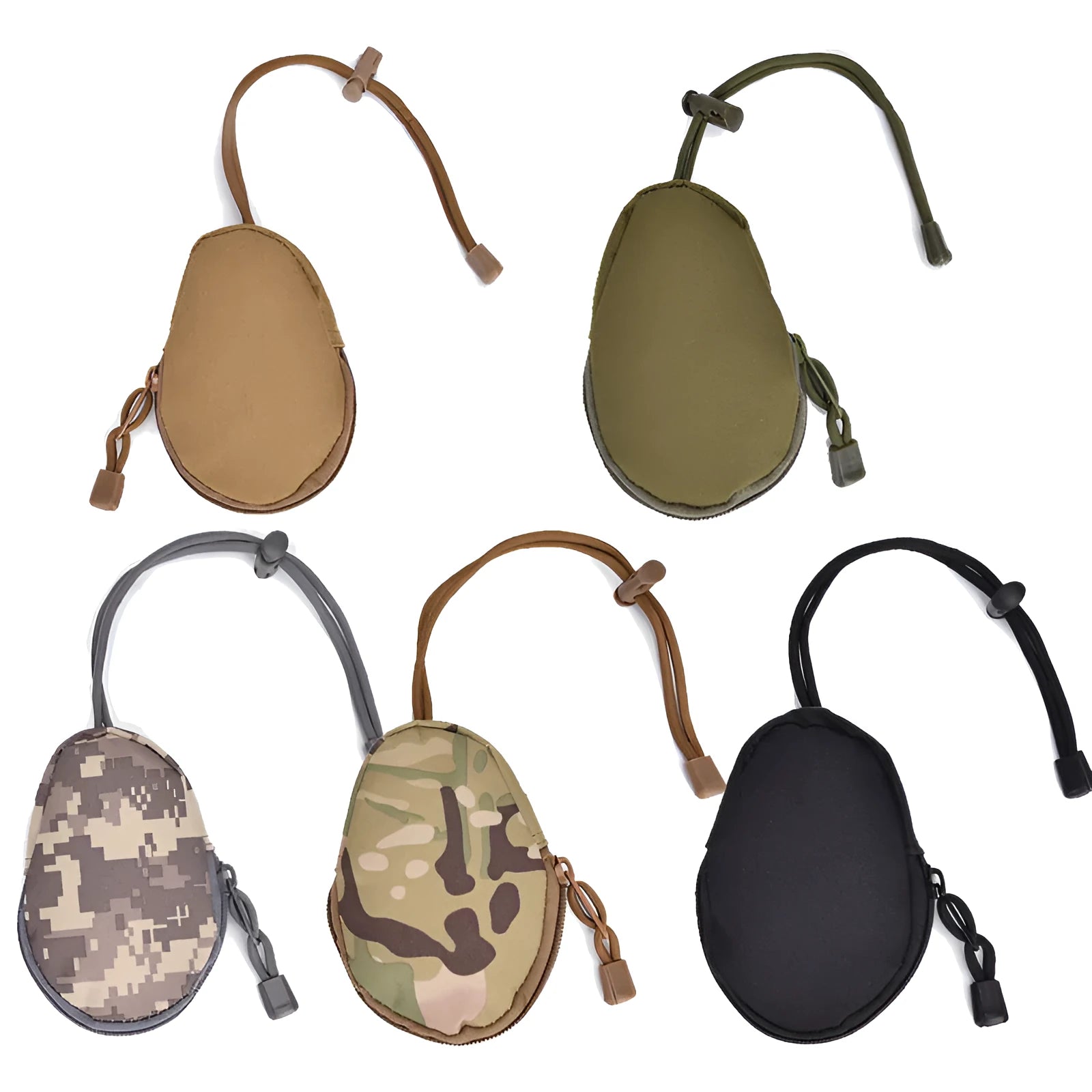 Outdoor multifunctional key bag in Oxford cloth with zipper closure measuring 13cm by 8cm