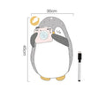 Creative ins Nordic style penguin design magnetic message board on a refrigerator, 45cm by 30cm.