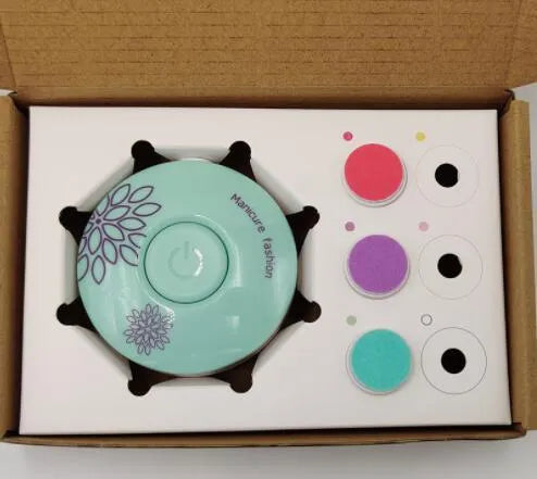 Baby electric nail polisher set with gentle grinding heads for newborn nail care