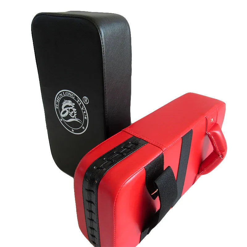 Square red Taekwondo foot target pad for martial arts training measuring 40x20x10cm