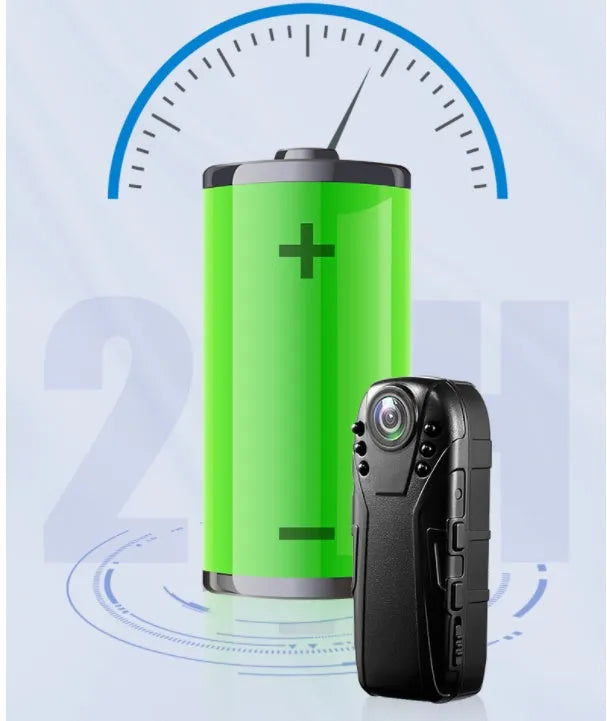 Portable 1080P HD law enforcement recorder with plastic shell and wide-angle lens