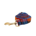 Cloth dog collar, leash, bow, and vest four-piece set in five sizes from XS to XL